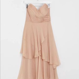 Asos new soft blush midi dress
